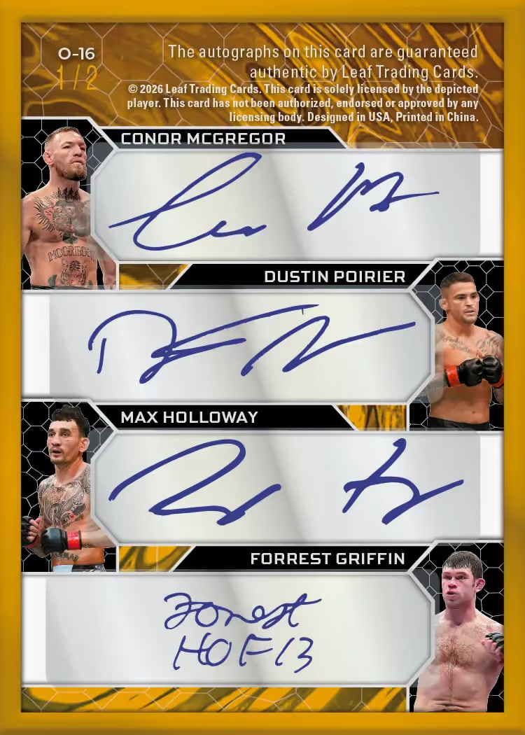 SC trading card, Octet Back parallel from 2026 Leaf Decadence Multi-Sport by Leaf