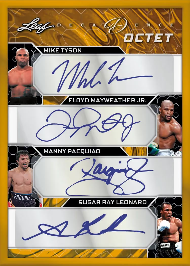 SC trading card, Octet Front parallel from 2026 Leaf Decadence Multi-Sport by Leaf