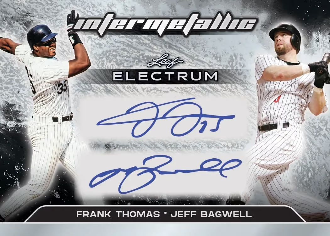 trading card from 2026 Leaf Electrum Baseball, published by Leaf