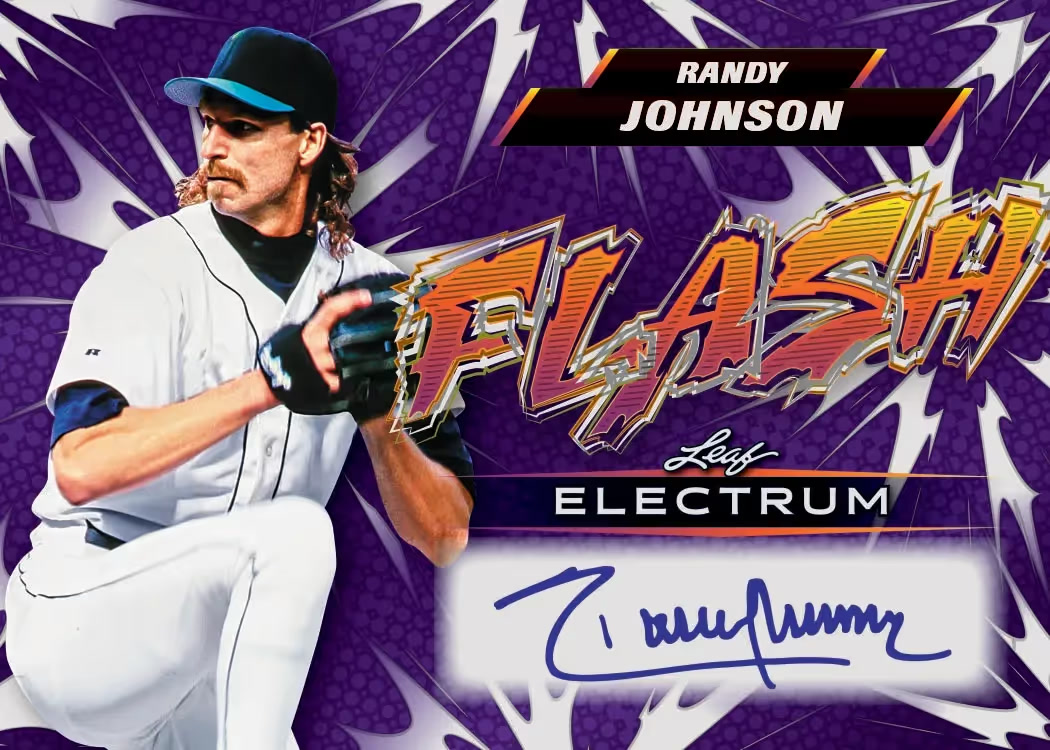 trading card from 2026 Leaf Electrum Baseball, published by Leaf