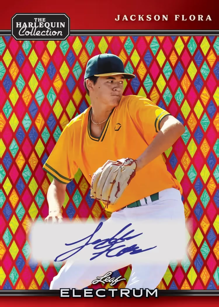 SC trading card, 2 Harlequin Collection parallel from 2026 Leaf Electrum Baseball by Leaf
