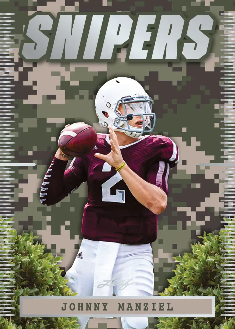 trading card from 2026 Leaf Football, published by Leaf