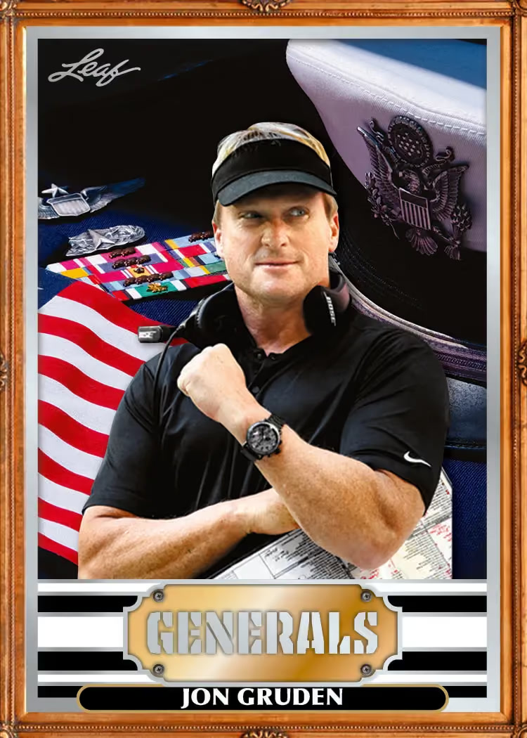 trading card from 2026 Leaf Football, published by Leaf