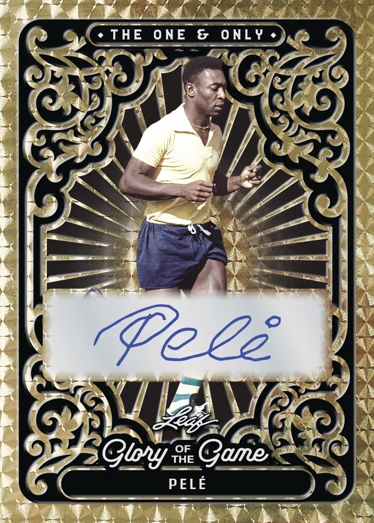 The one and only trading card from 2026 Leaf Glory of the Game Soccer by Leaf