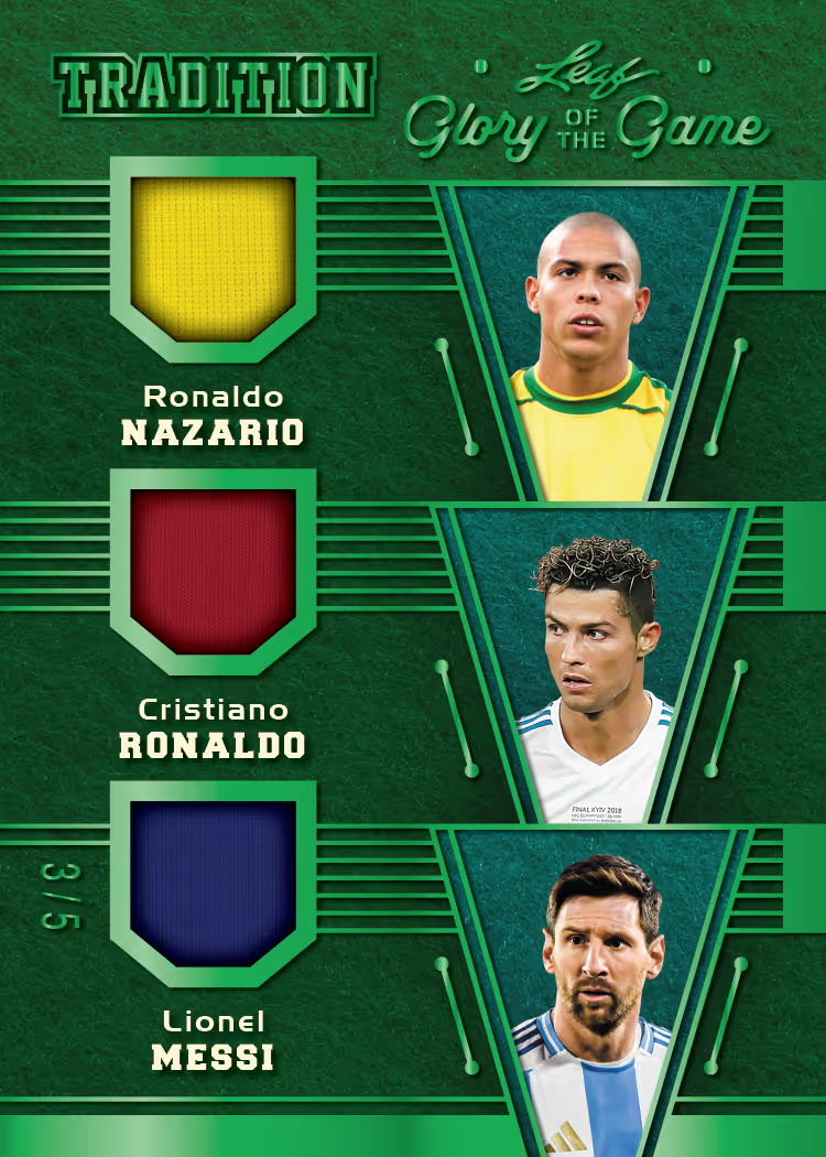 trading card from 2026 Leaf Glory of the Game Soccer, published by Leaf