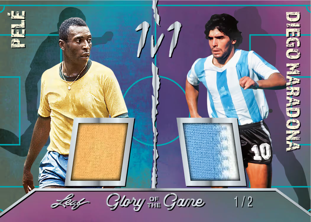 trading card from 2026 Leaf Glory of the Game Soccer, published by Leaf