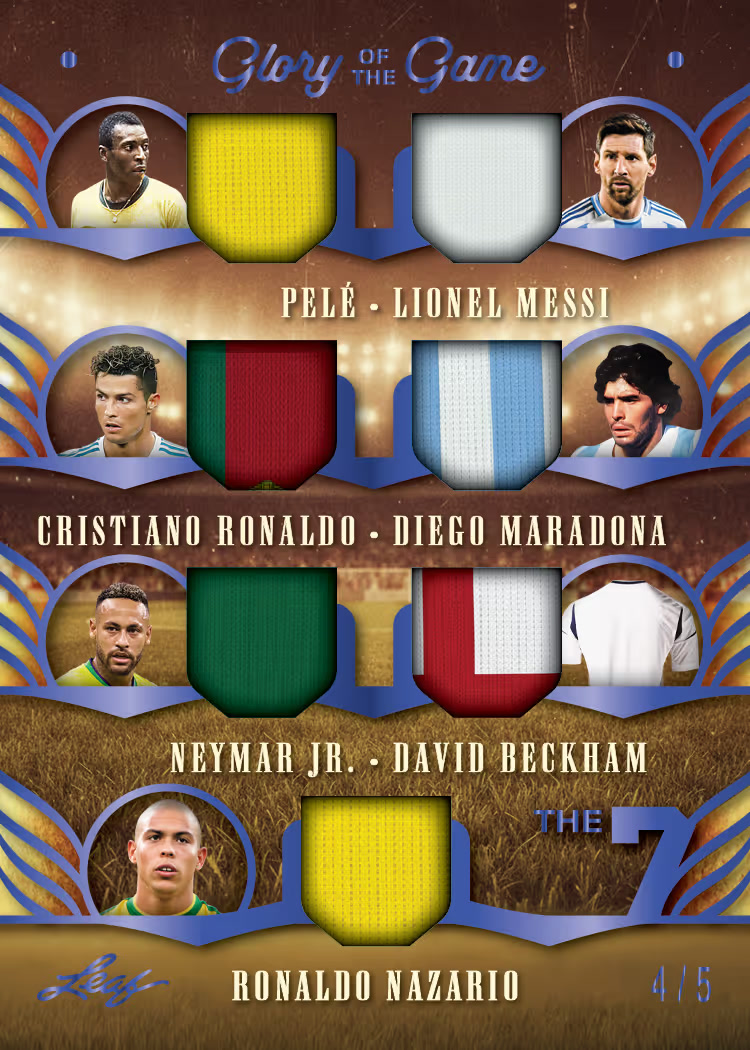trading card from 2026 Leaf Glory of the Game Soccer, published by Leaf