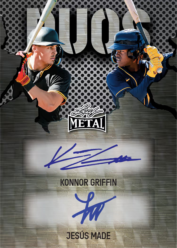 trading card from 2026 Leaf Metal Baseball, published by Leaf