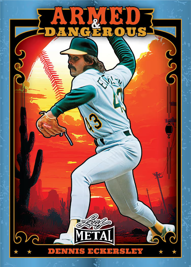 A&D western base 2 trading card from 2026 Leaf Metal Baseball by Leaf
