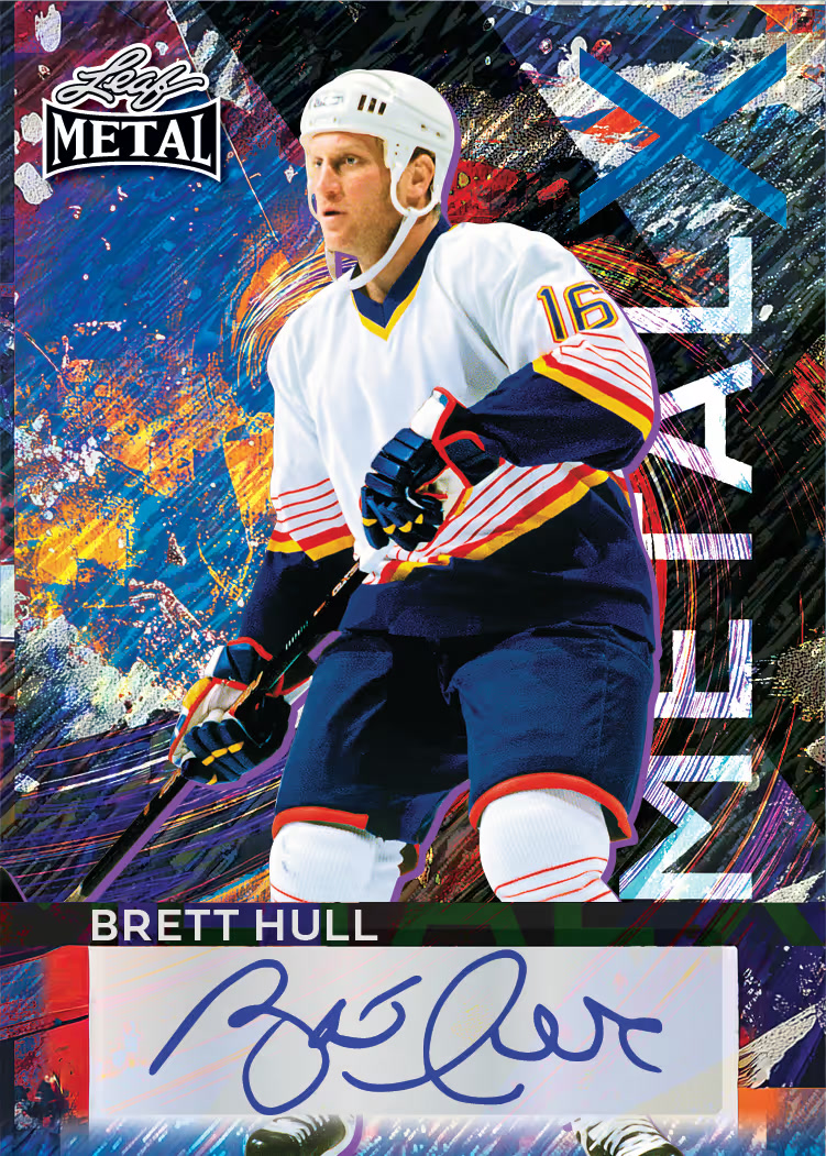 trading card from 2026 Leaf Metal Hockey, published by Leaf