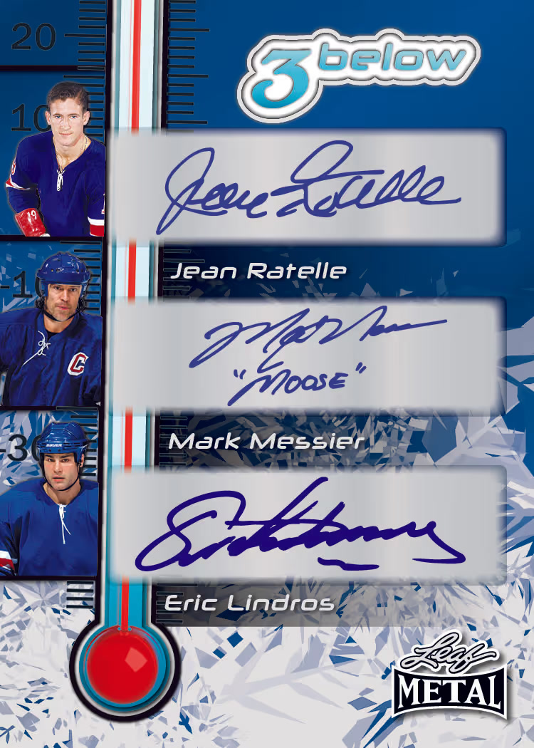 trading card from 2026 Leaf Metal Hockey, published by Leaf