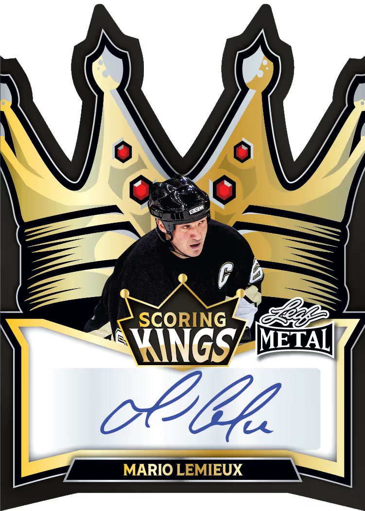 Kings trading card, 69a5a285f1c4b15c36fc7a42 10 Scoring parallel from 2026 Leaf Metal Hockey by Leaf