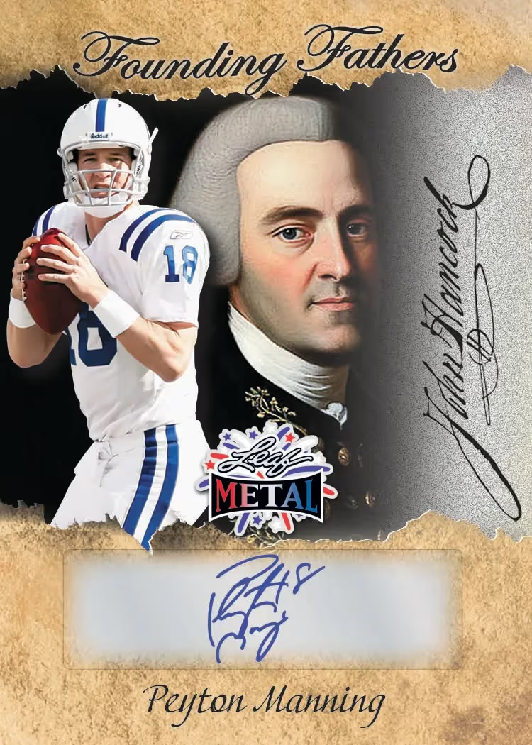 trading card from 2026 Leaf Metal Independence Day, published by Leaf