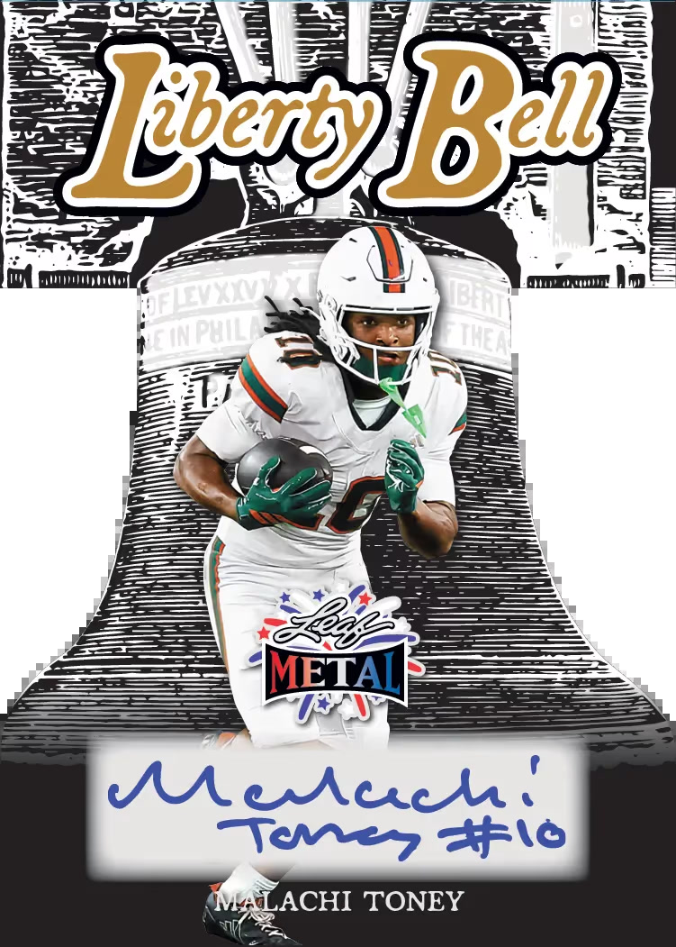 trading card from 2026 Leaf Metal Independence Day, published by Leaf
