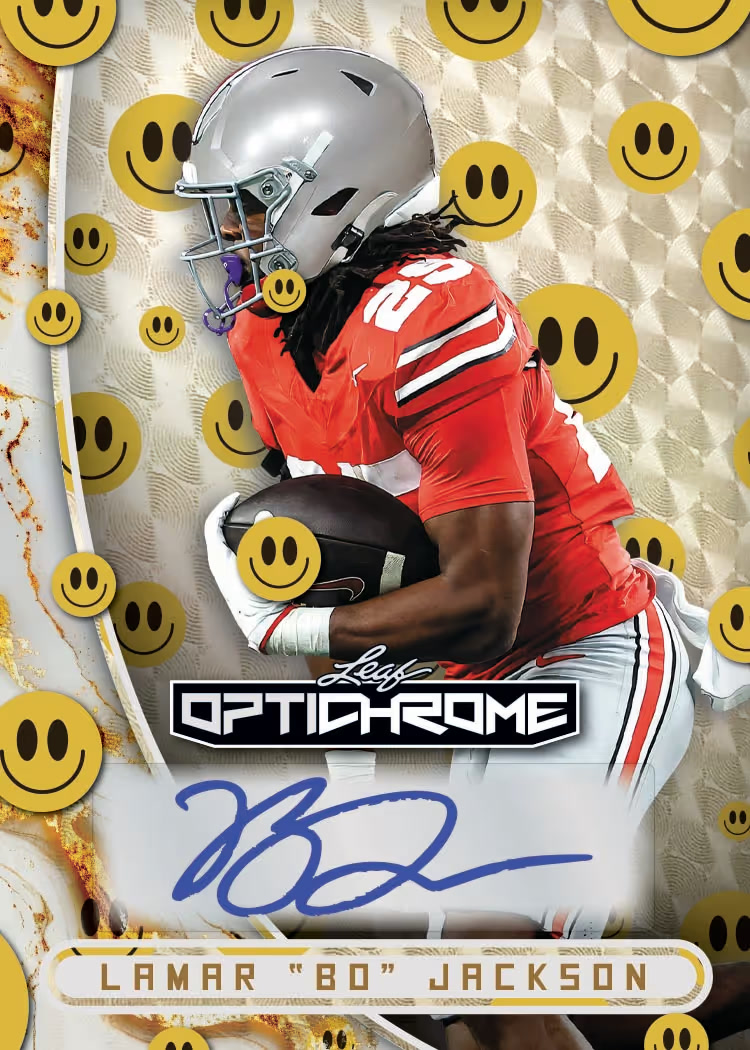 SC trading card, 9-Have A Nice Day parallel from 2026 Leaf Optichrome Football by Leaf