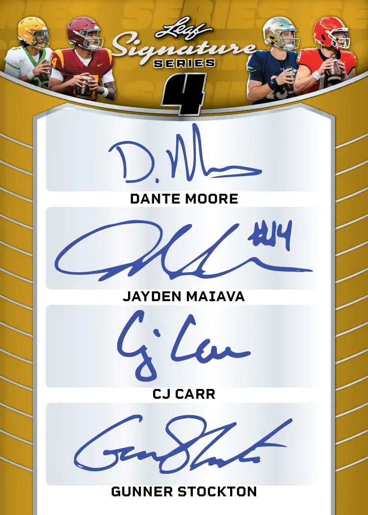 trading card from 2026 Leaf Signature Series Sports, published by Leaf