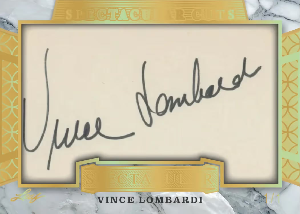 trading card from 2026 Leaf Spectacular Football, published by Leaf