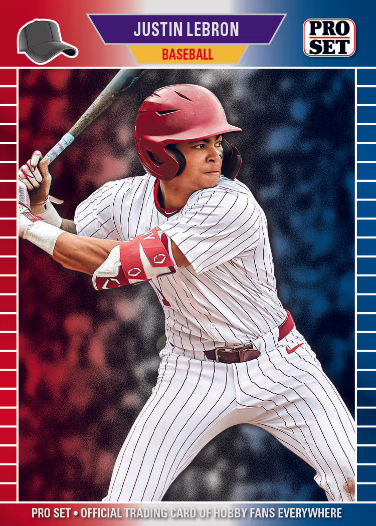 SC trading card, 26 PS Metal BB 89 Base1 RWB parallel from 2026 Pro Set Metal Baseball by Leaf