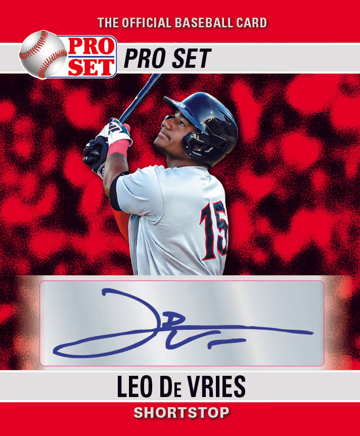 SC trading card, 26 L PS Metal BB 90 Auto parallel from 2026 Pro Set Metal Baseball by Leaf