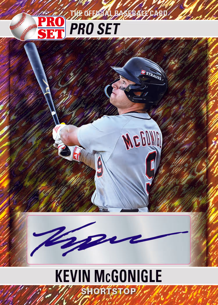 SC trading card, 26 PS Metal BB 90 Auto parallel from 2026 Pro Set Metal Baseball by Leaf