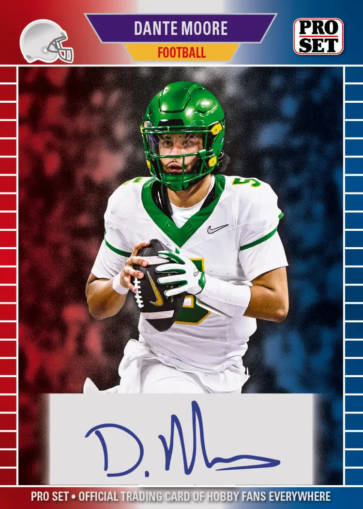 RWB trading card, 26 PS Metal BB 89 Auto1 parallel from 2026 Pro Set Metal Football by Leaf