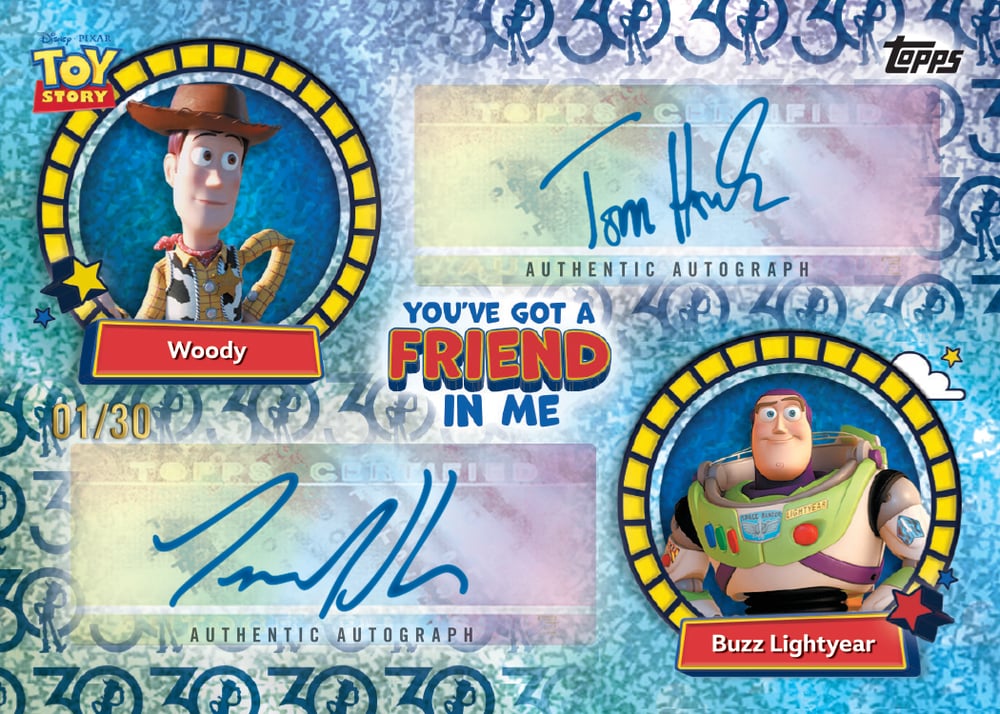 Disney trading card from 2025 Topps 30 Years of Toy Story, published by Topps