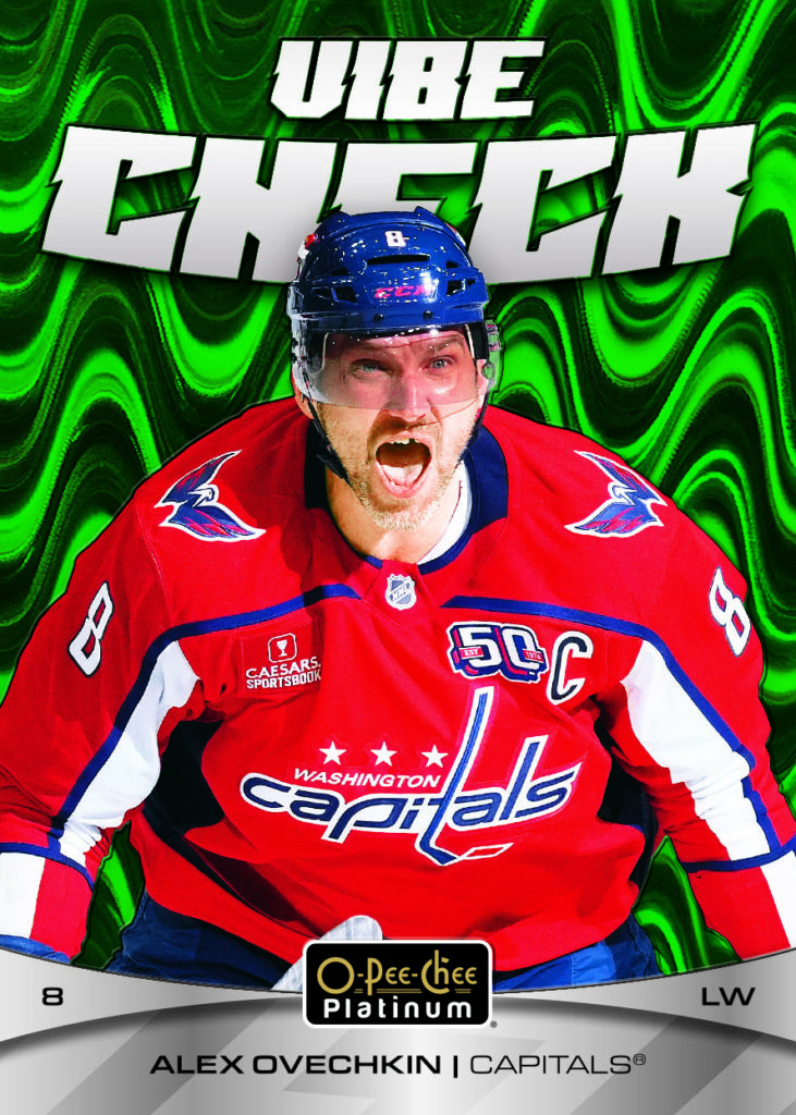 Ovechkin trading card, 25 26 OPC Platinum F60 p7 crd VC7 parallel from 2025-26 O-Pee-Chee Platinum by Upper Deck