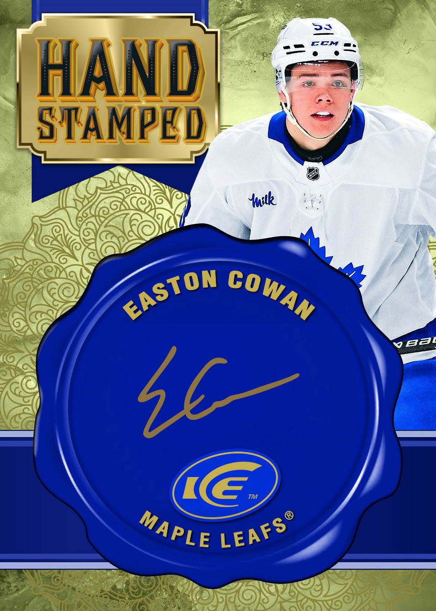 Cowan trading card, 25 26 NHL ICE F19 p74 crd HSEC parallel from 2025-26 Upper Deck Ice Hockey by Upper Deck