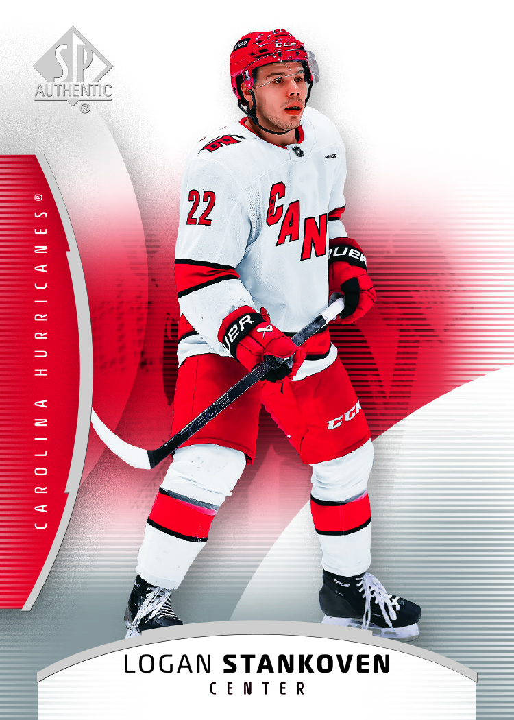 Stankoven trading card, 2025 26 NHL SPA F1 pg28 crd28 parallel from 2025-26 SP Authentic by Upper Deck