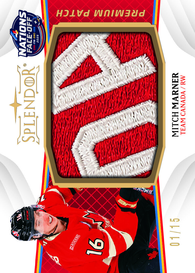 Marner-e1789148183430 trading card, 25 26 NHL Splendor F19 Pg73 Crd4 NPMM parallel from 2025-26 Splendor by Upper Deck