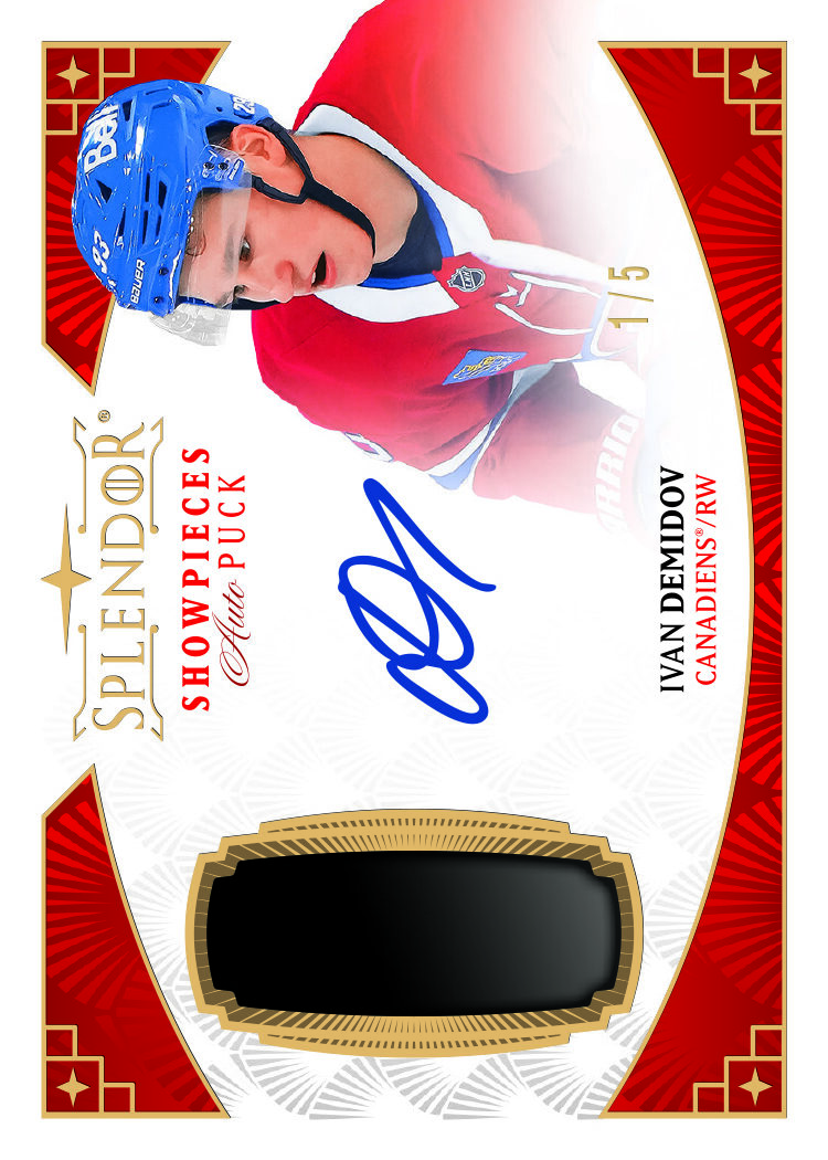 Demidov-e1789148167524 trading card, 25 26 NHL Splendor F20 Pg96 Crd SAPID parallel from 2025-26 Splendor by Upper Deck