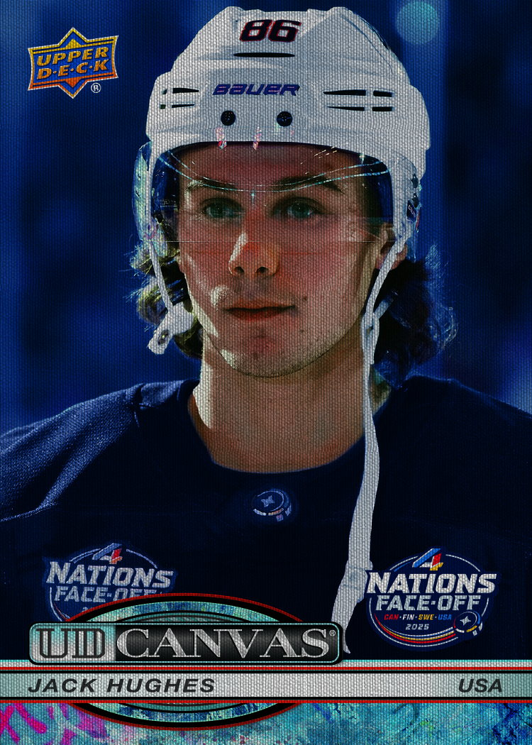 Hughes trading card, 25 26 UD-Extended F32 pg47 crd C407 parallel from 2025-26 UD Extended Series by Upper Deck