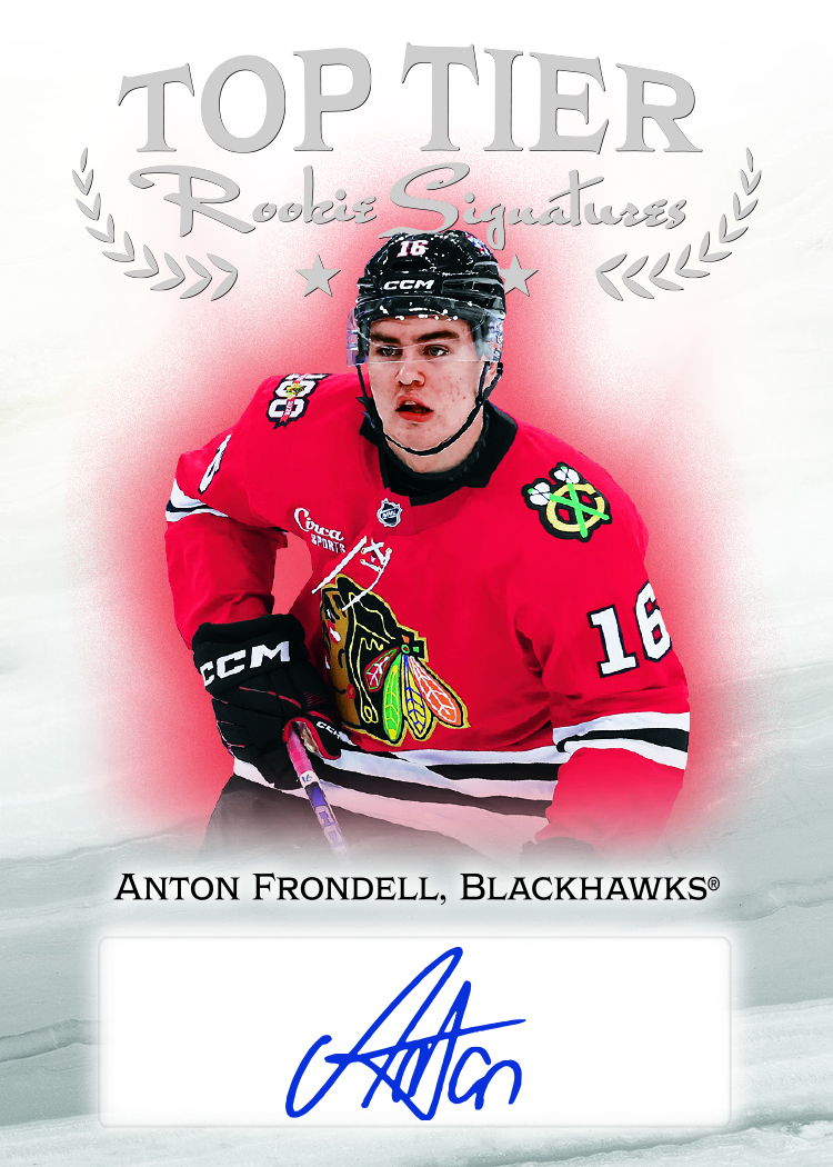 Frondell trading card, 2026 27 Artifacts F42 pg83 crd TTRAF parallel from 2026-27 Artifacts by Upper Deck