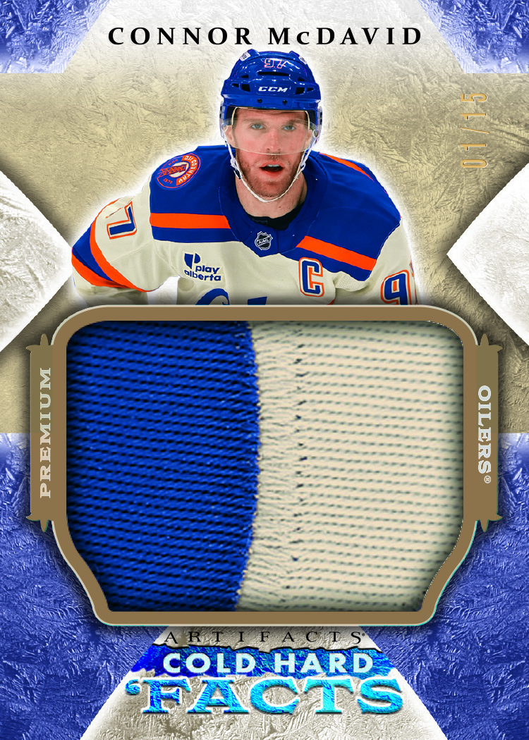 McDavid trading card, 2026 27 Artifacts F40 pg89 crd CHFCM parallel from 2026-27 Artifacts by Upper Deck