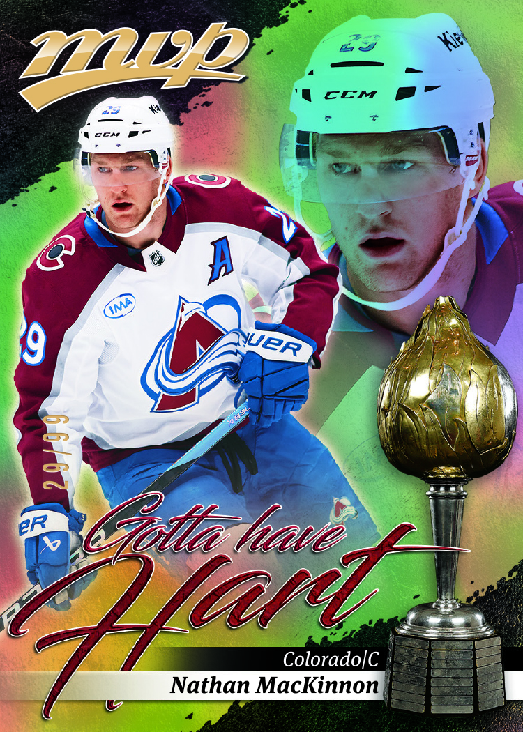 MacKinnon trading card, 26 27 MVP F32 pg37 crd GH2 parallel from 2026-27 MVP by Upper Deck