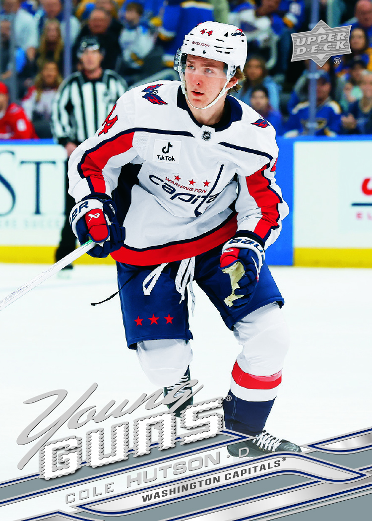 Hutson trading card, 26 27 NHL UD1 F3 PG40 Crd 223 parallel from 2026-27 Upper Deck Series 1 by Upper Deck