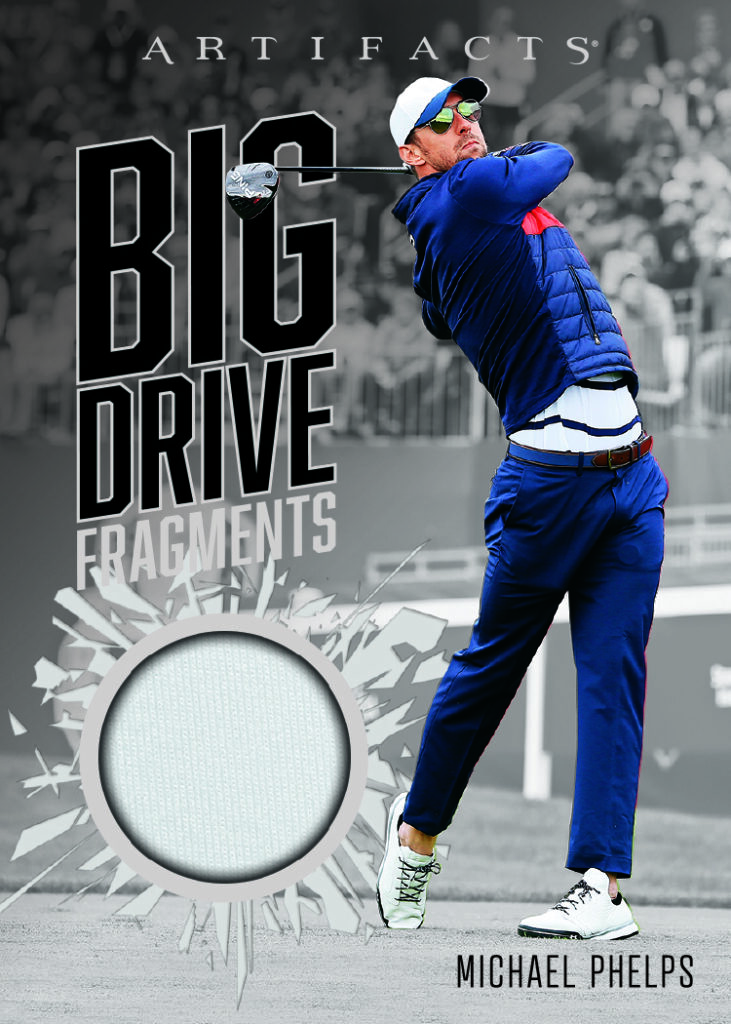 Phelps trading card, F16 pg59 crd BDFMP parallel from 2026 Artifacts Golf by Upper Deck