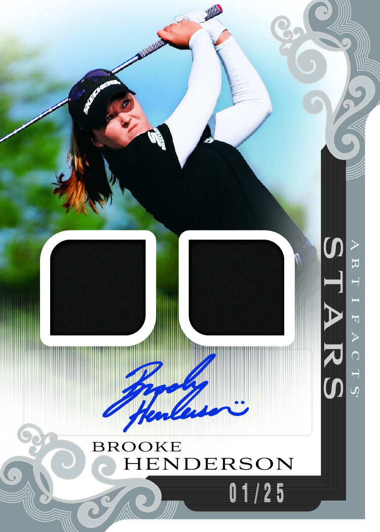 Henderson trading card, F12 pg42 crd ASBH parallel from 2026 Artifacts Golf by Upper Deck
