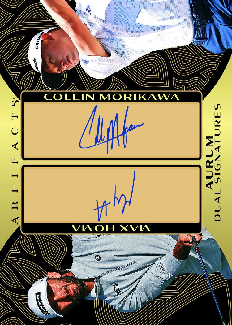 Homa-e1785165861200 trading card, F19 pg71 crd ASDMH Morikawa parallel from 2026 Artifacts Golf by Upper Deck