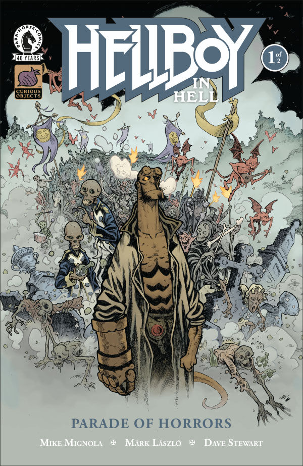 Cover of Hellboy in Hell: Parade of Horrors #1, published by Dark Horse