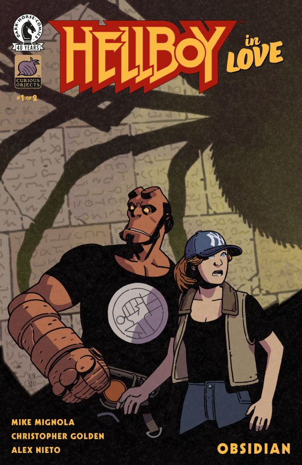 Cover of Hellboy in Love: Obsidian #1, published by Dark Horse