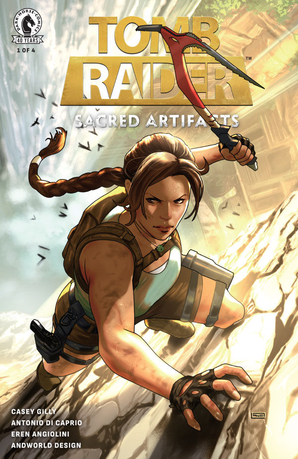 Cover of Tomb Raider: Sacred Artifacts #1, published by Dark Horse