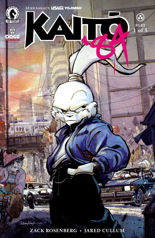 Cover of Usagi Yojimbo: Kaitō '84 #1, published by Dark Horse