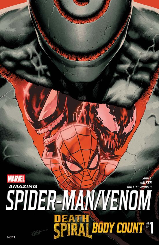 Cover of Amazing Spider-Man/Venom: Death Spiral - Aftermath #1, published by Marvel