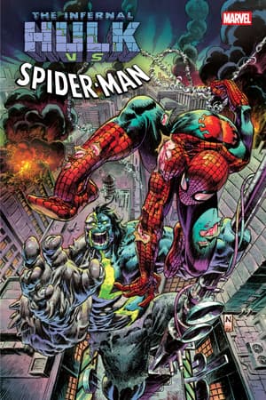 Cover of Infernal Hulk Vs. Spider-Man #1, published by Marvel