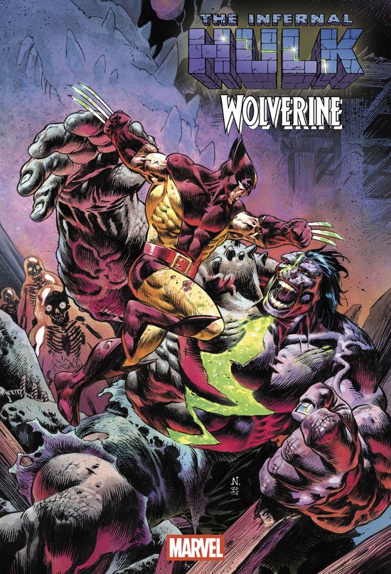 Cover of INFERNAL HULK VS. WOLVERINE #1, published by Marvel