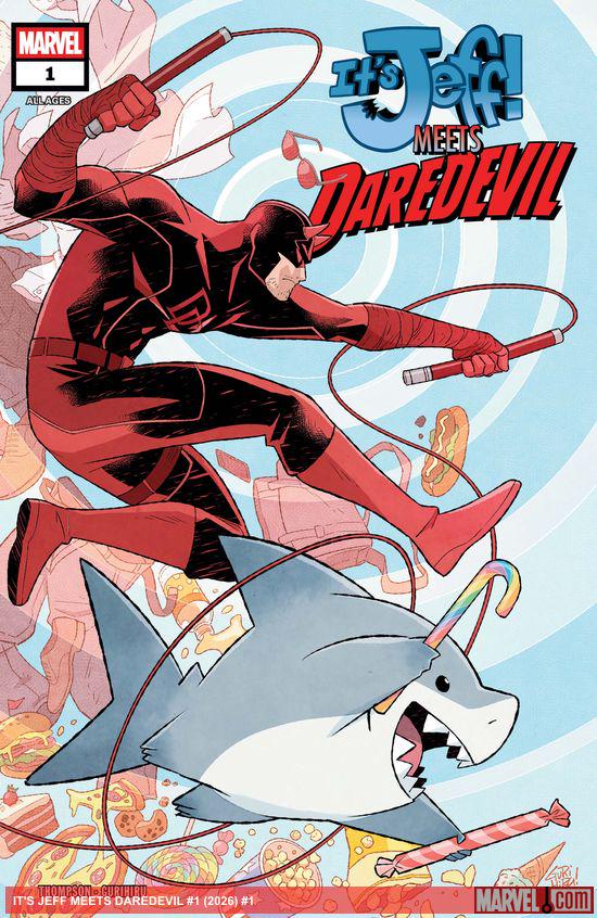 Cover of It's Jeff Meets Daredevil #1, published by Marvel