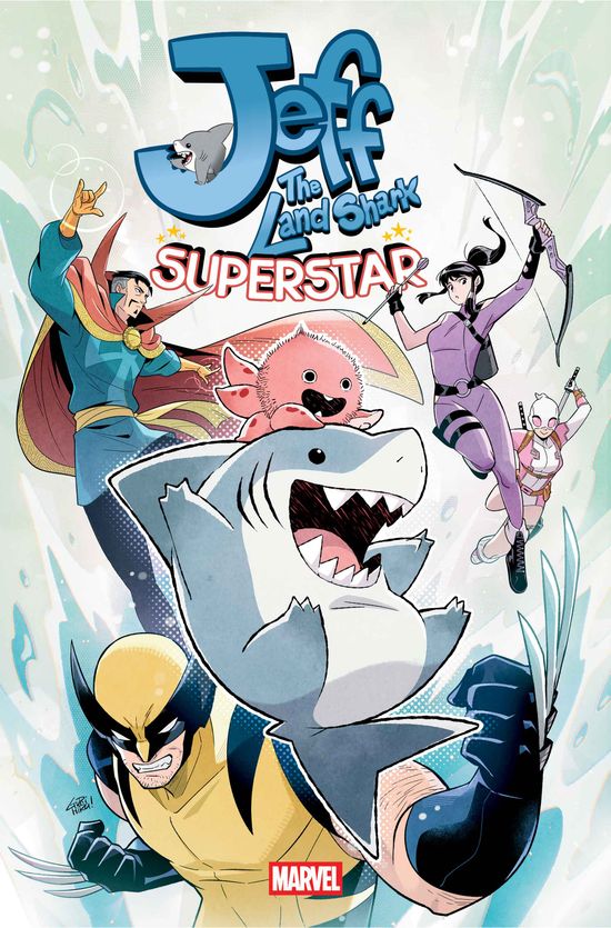 Cover of Jeff The Land Shark: Superstar #1, published by Marvel