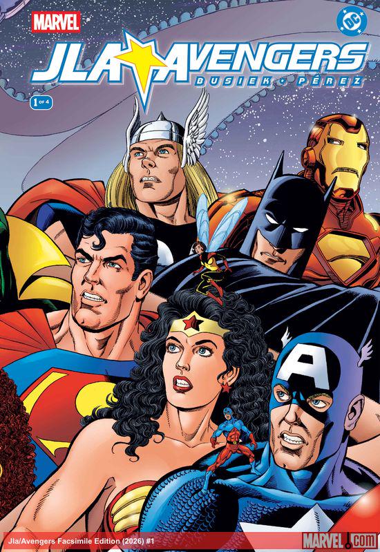 Cover of Jla/Avengers Facsimile Edition #1, published by Marvel