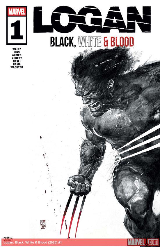 Cover of Logan: Black, White & Blood #1, published by Marvel